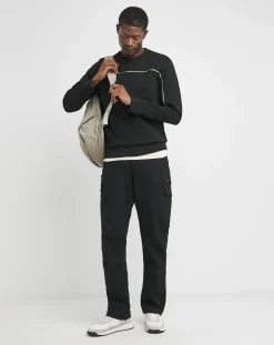 BOSS Stripe Crew Neck Sweat