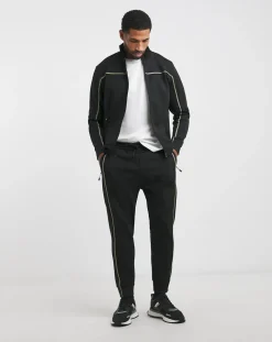 BOSS Stripe Full Zip Sweat Top