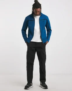 BOSS Stripe Full Zip Sweat Top