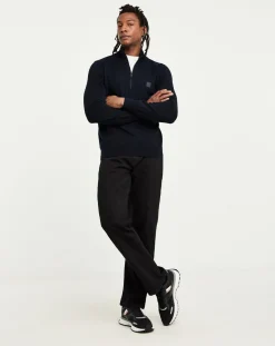 BOSS Classic Dark Blue 1/4 Zip Jumper