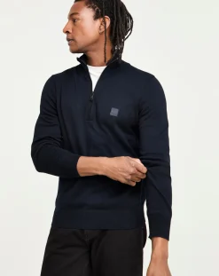 BOSS Classic Dark Blue 1/4 Zip Jumper