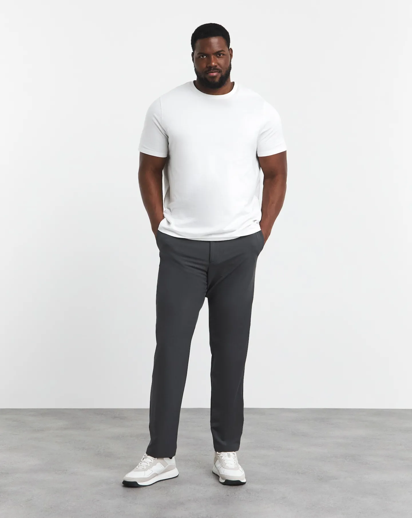 BOSS Commuter Pant Reg in Dark Grey