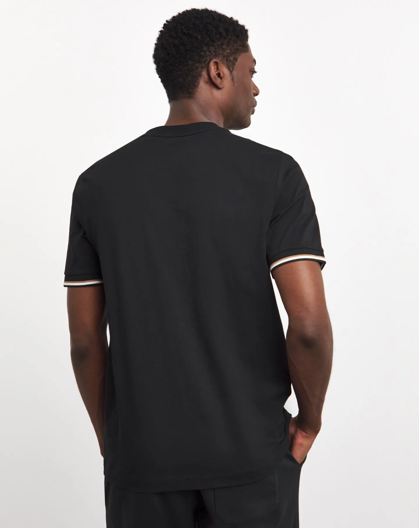 BOSS Contrast Cuff Short Sleeve T-Shirt