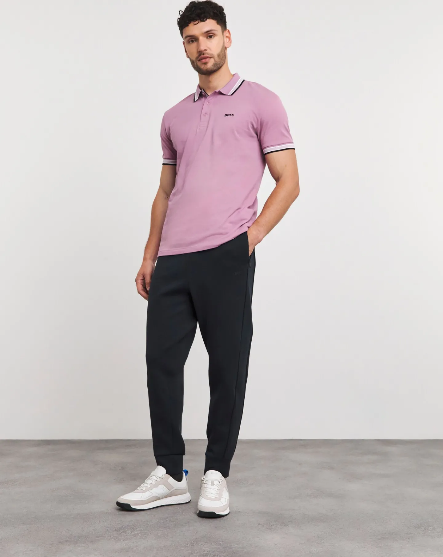 BOSS Dark Blue Classic Small Logo Joggers