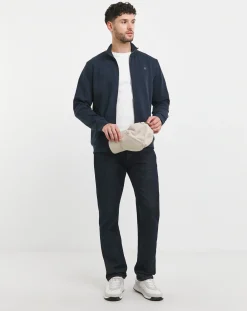 BOSS Dark Blue Full-Zip BB Badge Sweatshirt