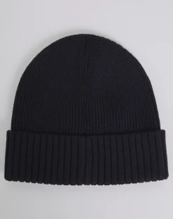 BOSS Dark Blue Logo Knitted Hat