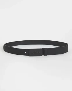 BOSS Icon Tonal Plaque Leather Belt