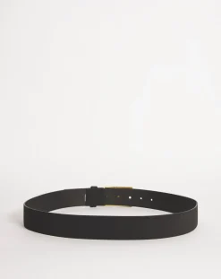 BOSS Leather Casual Plaque Belt