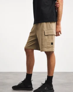 BOSS Light Beige Cargo Sweat Short