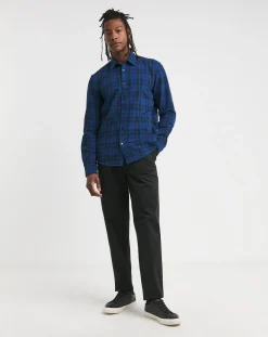 BOSS Long Sleeve Blue Check Shirt