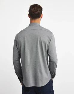 BOSS Long Sleeve Jersey Oxford Shirt