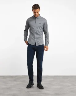 BOSS Long Sleeve Jersey Oxford Shirt