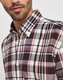 BOSS Long Sleeve Red Checked Shirt