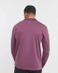 BOSS Long Sleeve Tipped Collar Polo