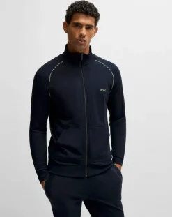 BOSS Mix & Match Logo Lounge Jacket in