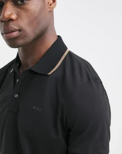 BOSS Short Sleeve Tipped Collar Polo
