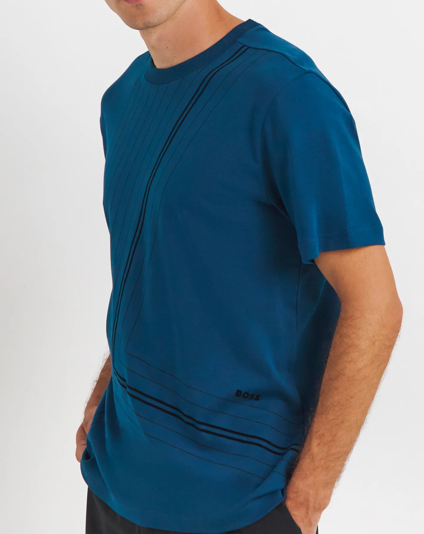 BOSS Short Sleeve Linear Graphic T-Shirt