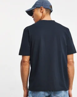 BOSS Short Sleeve Dark Blue Centre Logo T-Shirt