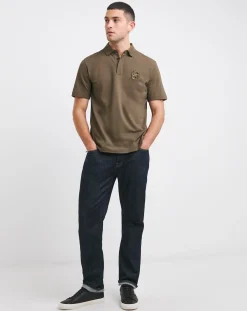 BOSS Short Sleeve Green BB Embroidered Polo