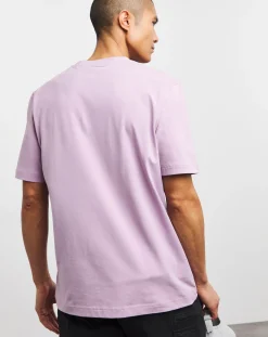 BOSS Short Sleeve Purple Centre Logo T-Shirt