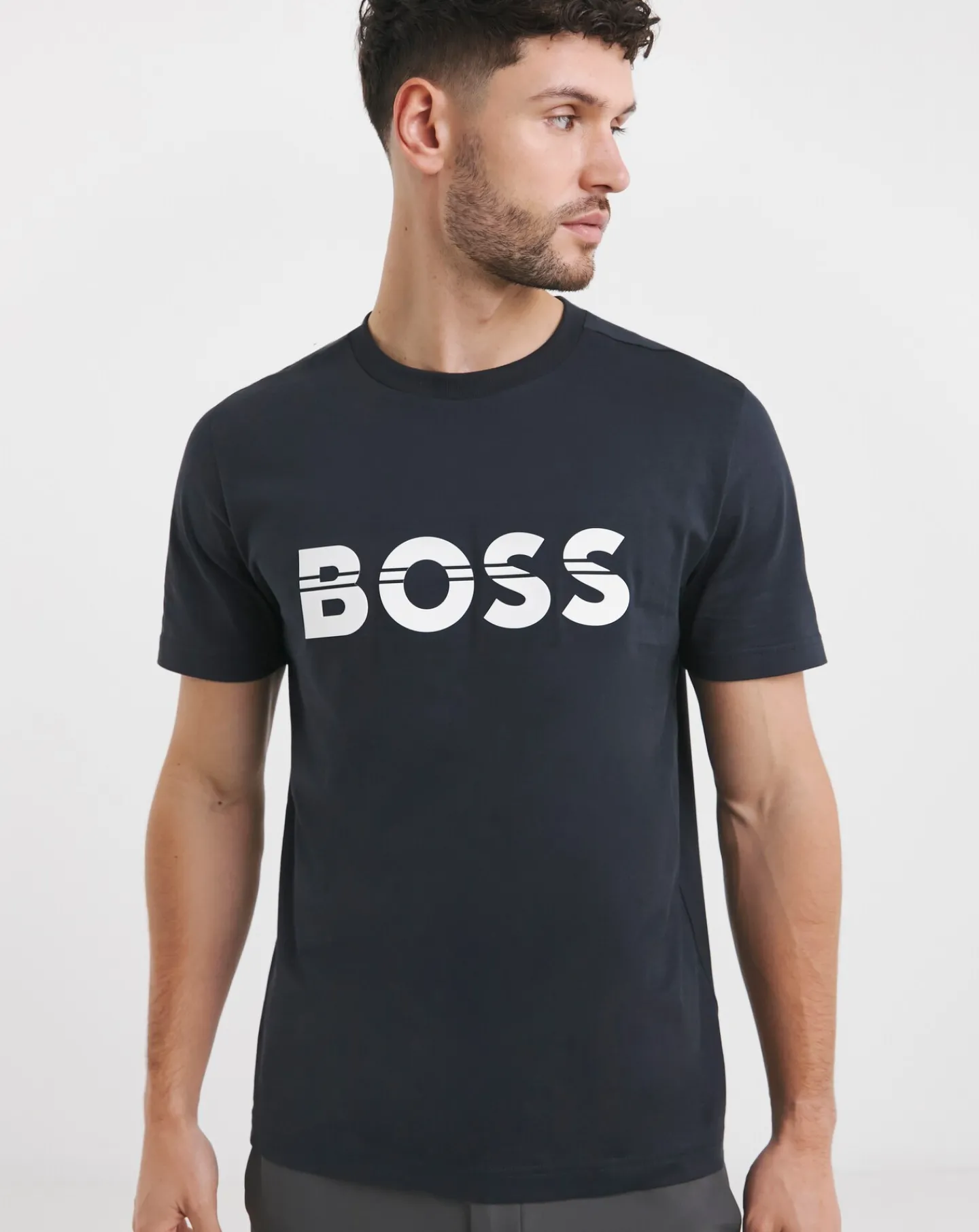 BOSS Short Sleeve Raised Logo T-Shirt