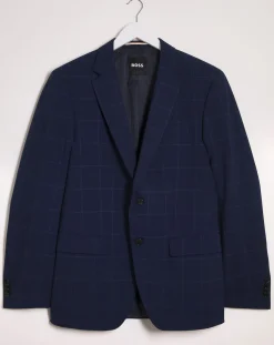 BOSS Slim Fit Check Suit Jacket