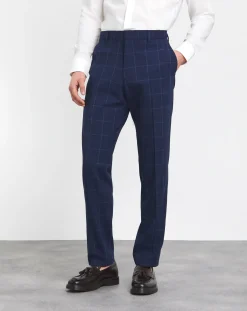 BOSS Slim Fit Check Suit Trouser