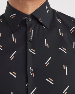 BOSS Slim Fit Printed Formal Shirt