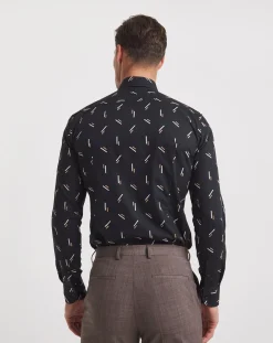 BOSS Slim Fit Printed Formal Shirt