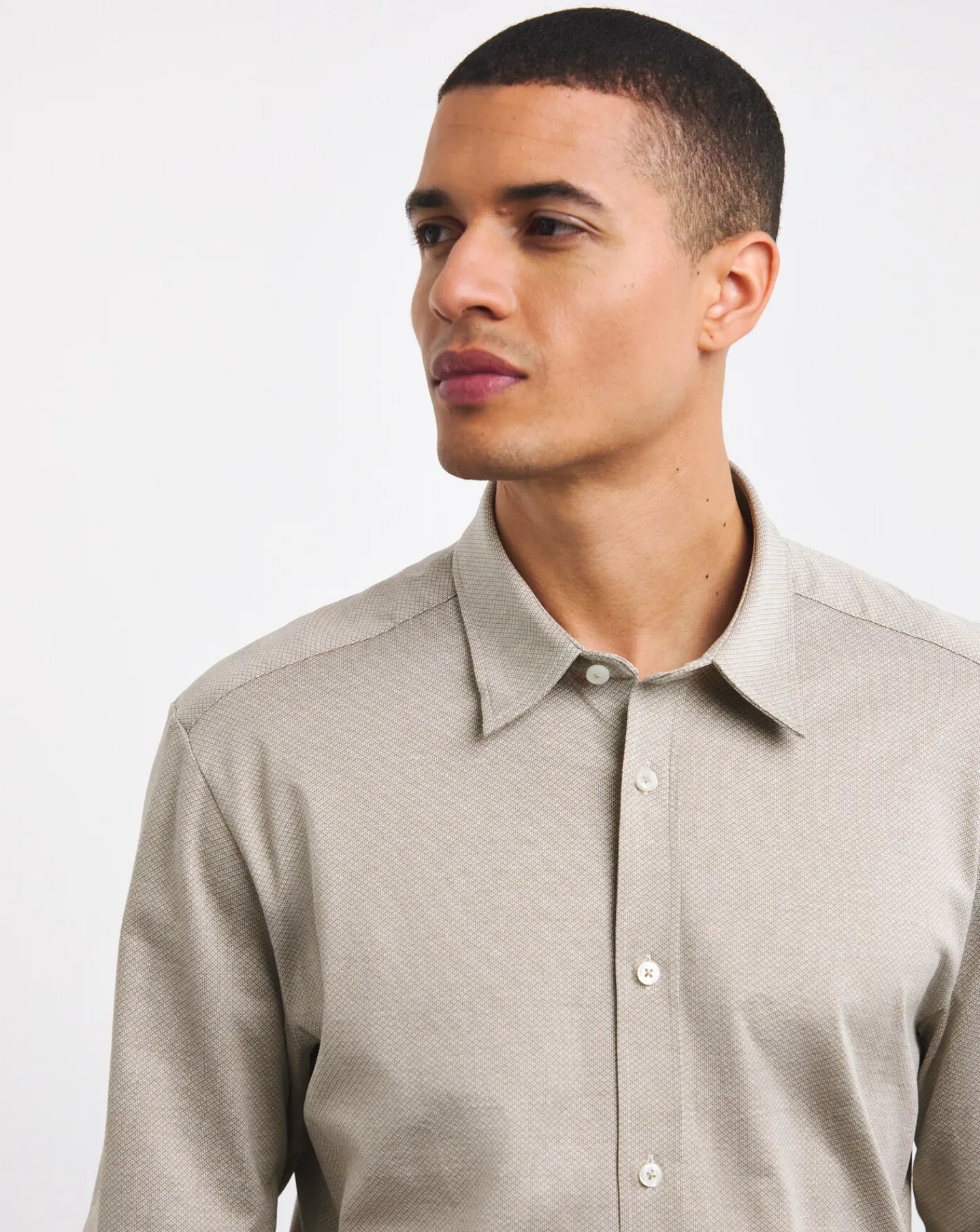 BOSS Stretch Natural Long Sleeve Shirt