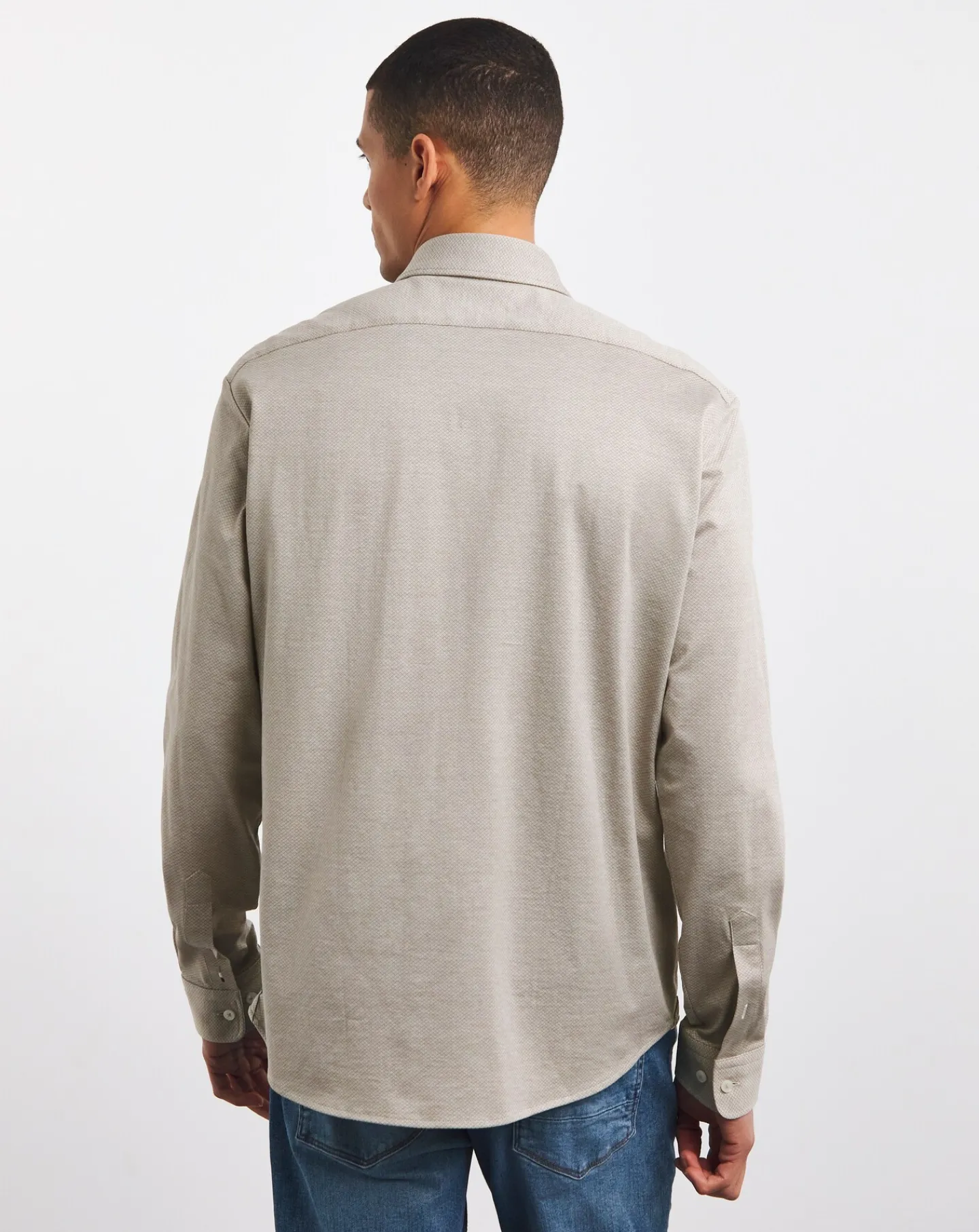 BOSS Stretch Natural Long Sleeve Shirt