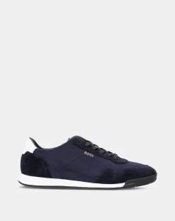 BOSS Titanium Suede Trainer