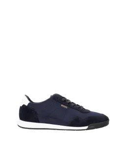 BOSS Titanium Suede Trainer