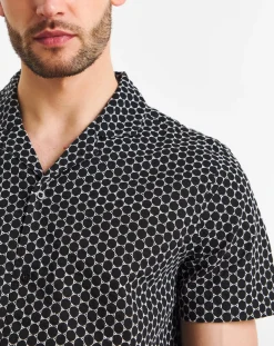 Jacamo Broderie Cuban Collar Shirt