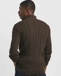 Jacamo Cable Knit 1/4 Zip Jumper