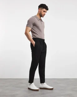 Jacamo Merino Wool Knitted Polo Slim Fit