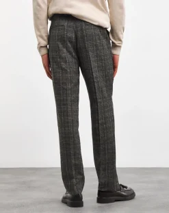 Jacamo Textured Check Regular Suit Trouser