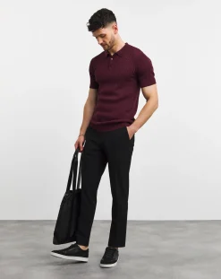 Jacamo Cable Knitted Polo