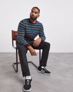 Jacamo Crew Neck Fairisle Jumper