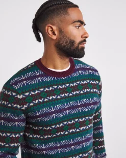 Jacamo Crew Neck Fairisle Jumper