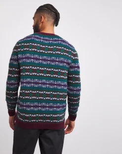 Jacamo Crew Neck Fairisle Jumper