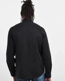 Calvin Klein Black Stretch Poplin Shirt