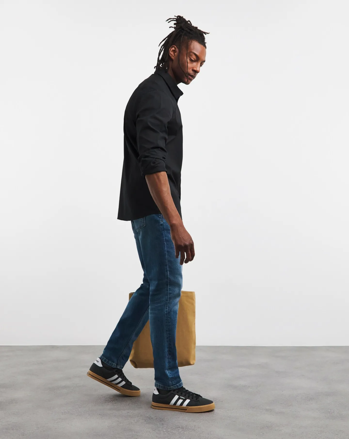 Calvin Klein Black Stretch Poplin Shirt