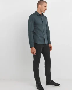Calvin Klein Classic Poplin Stretch Shirt Navy