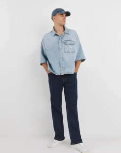 Calvin Jeans|Calvin Klein Jeans Calvin Klein Jeans Boxy Short Sleeve Denim Shirt