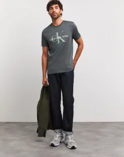 Calvin Klein Jeans Large Logo Grey T-shirt