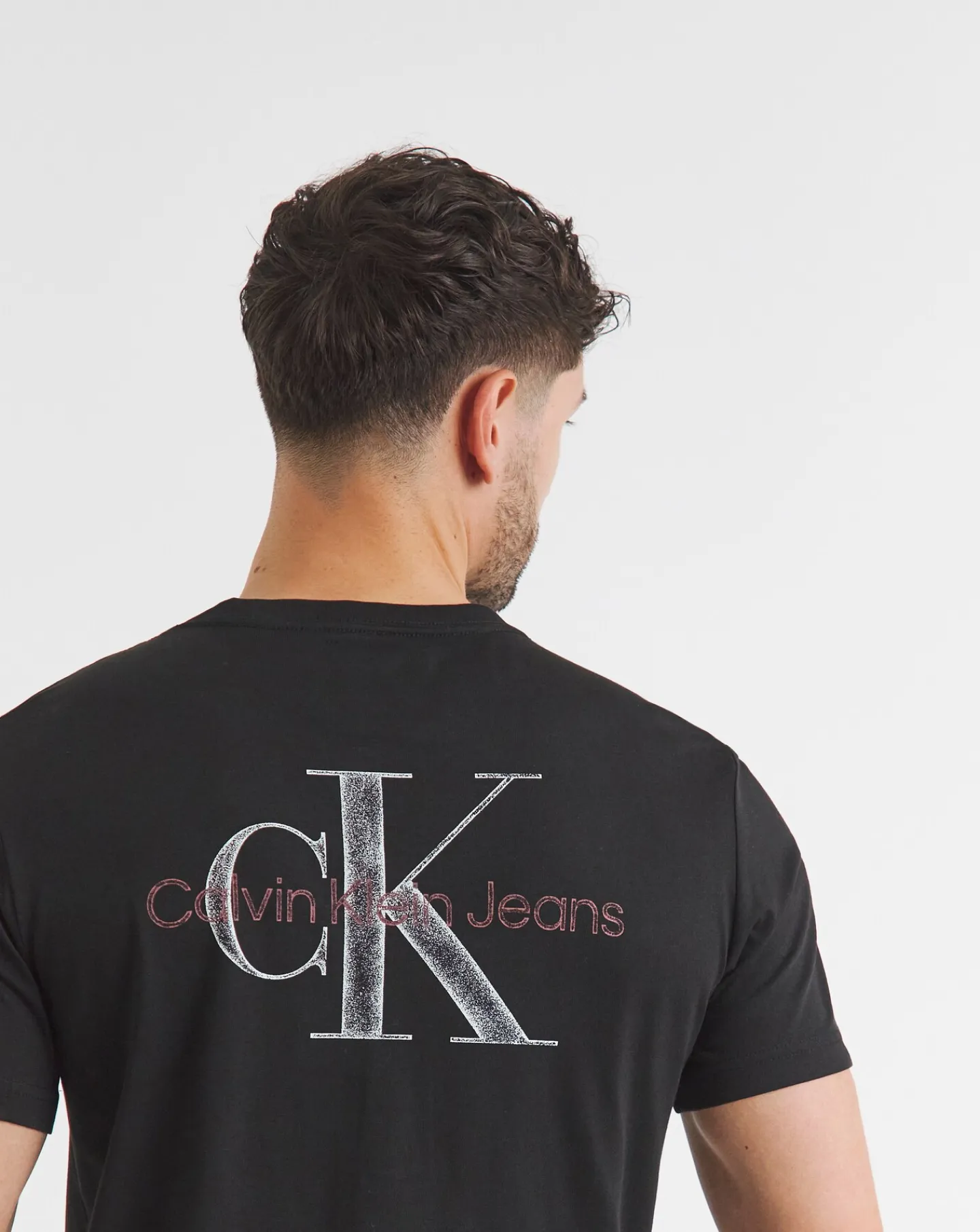 Calvin Klein Jeans Textured Back Graphic Monologo T-Shirt