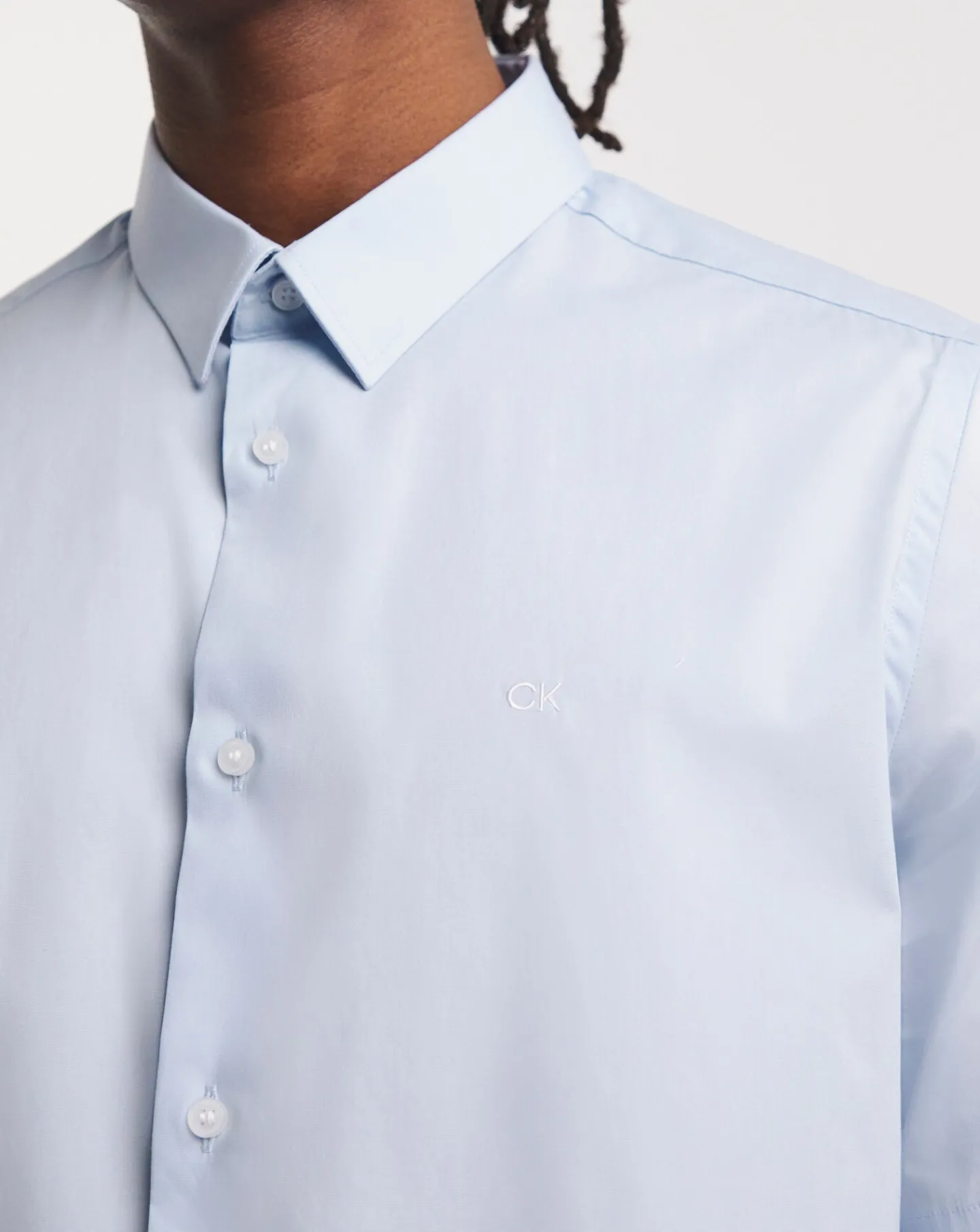 Calvin Klein Light Blue Stretch Shirt