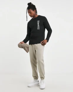 Calvin Klein Long SLeeve Horizontal Logo T-Shirt