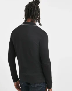 Calvin Klein Long Sleeve Stretch Tipped Polo